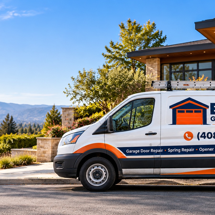 Expert Garage Door Repair Cupertino service van